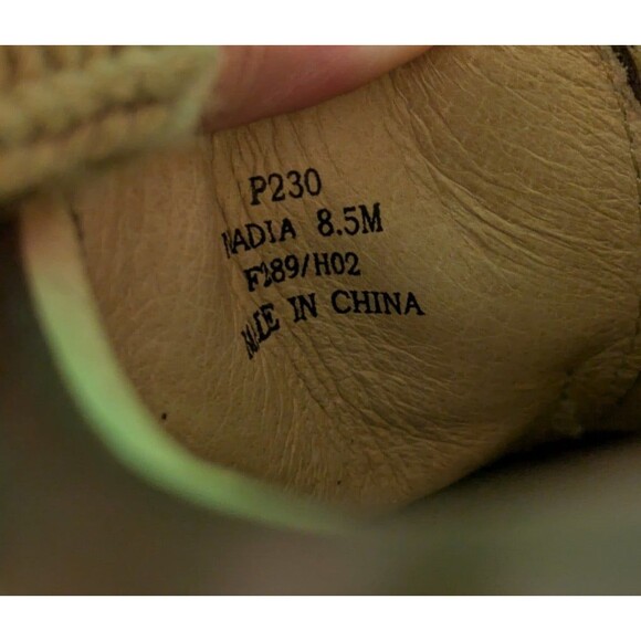 Coach Women's 8.5 M Brown Leather Nadia Slip On Signature Flats Monogram Mule - Picture 6 of 6